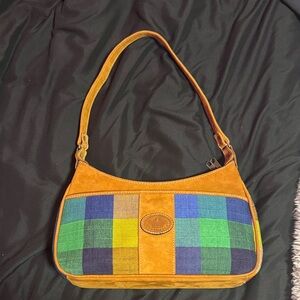 Colorful Plaid Shoulder Bag